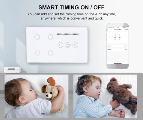 Glomarket Tuya Smart Wall Touch Switch กระจกกระจกไฟฟ้า และพัดลม เปลี่ยนสมาชิกชีวิต
