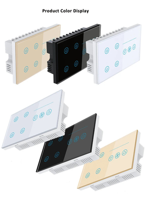 Glomarket Tuya Smart Wall Touch Switch กระจกกระจกไฟฟ้า และพัดลม เปลี่ยนสมาชิกชีวิต