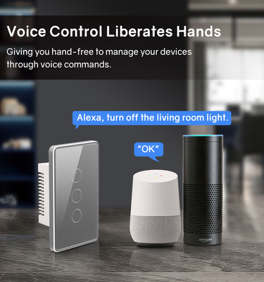 Glomarket Tuya Smart Switch Wifi US แอลกริค วอล์ท สวิตช์ Google Home Alexa Light Lamp Touch Switch การควบคุมแอพ