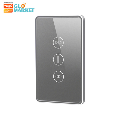 Glomarket Us Standard Tuya Wifi Smart Curtain Switch Touch Button Voice Control Smart Shutter Switch Alexa Google Home