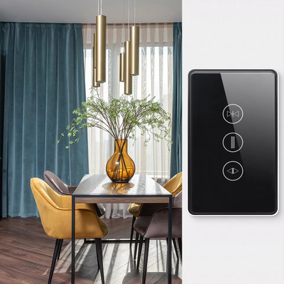 Glomarket Us Standard Tuya Wifi Smart Curtain Switch Touch Button Voice Control Smart Shutter Switch Alexa Google Home