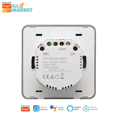 Glomarket Smart Home Dimmer Switch Tuya Zigbee การควบคุมเสียง Knob Dimming ปรับความสว่างด้วยจอดิจิตอล