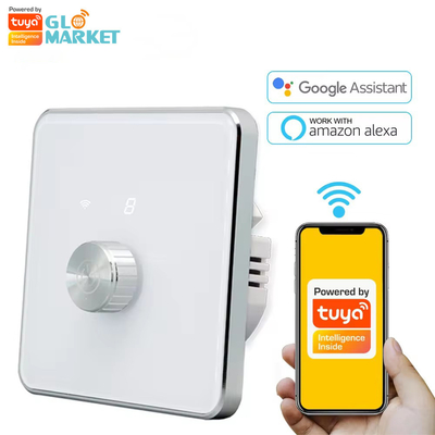 Glomarket Smart Home Dimmer Switch Tuya Zigbee การควบคุมเสียง Knob Dimming ปรับความสว่างด้วยจอดิจิตอล