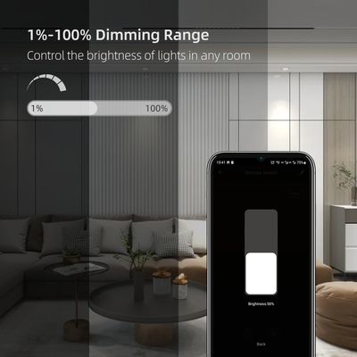 Glomarket Smart Home Dimmer Switch Tuya Zigbee การควบคุมเสียง Knob Dimming ปรับความสว่างด้วยจอดิจิตอล