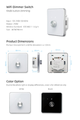 Glomarket Smart Home Dimmer Switch Tuya Zigbee การควบคุมเสียง Knob Dimming ปรับความสว่างด้วยจอดิจิตอล