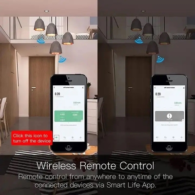 Glomarket Wifi Tuya/Smart Life App การควบคุมทางไกล เครื่องป้องกันวงจรสมาร์ท เครื่องรีเล่ย์ เครื่องสวิทช์ เครื่องตัดไฟ เครื่องวัดพลังงาน