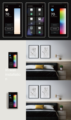 Glomarket Tuya 5 นิ้ว Wifi Zigbee Gateway แพเนลควบคุมบ้านสมาร์ท มัลติฟังก์ชัน มิวสิควอล์ด ทัชสกรีน Tuya Center