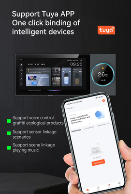 Glomarket Tuya Wifi Smart 6 Inch Control Panel มัลติฟункชั่นในตัว Zigbee Gateway เครื่องควบคุมบ้านฉลาด โฮสต์ฉลาด
