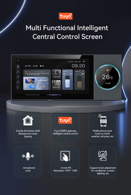 Glomarket Tuya Wifi Smart 6 Inch Control Panel มัลติฟункชั่นในตัว Zigbee Gateway เครื่องควบคุมบ้านฉลาด โฮสต์ฉลาด