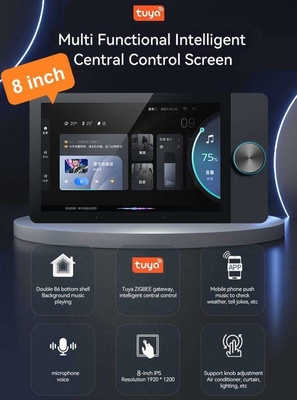 Glomarket 8 นิ้ว Tuya Smart WiFi Zigbee Gteway Scene Music Play แผ่นควบคุมสมาชิกหลายฟังก์ชัน