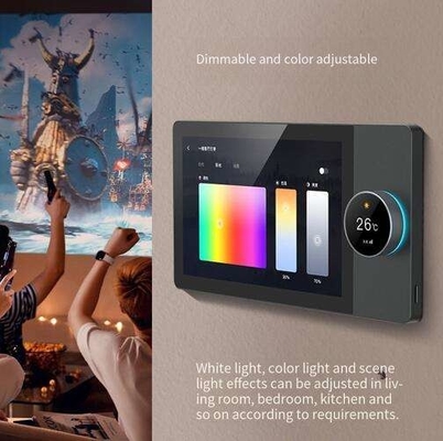 Glomarket 8 นิ้ว Tuya Smart WiFi Zigbee Gteway Scene Music Play แผ่นควบคุมสมาชิกหลายฟังก์ชัน