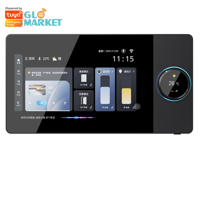 Glomarket 8 นิ้ว Tuya Smart WiFi Zigbee Gteway Scene Music Play แผ่นควบคุมสมาชิกหลายฟังก์ชัน