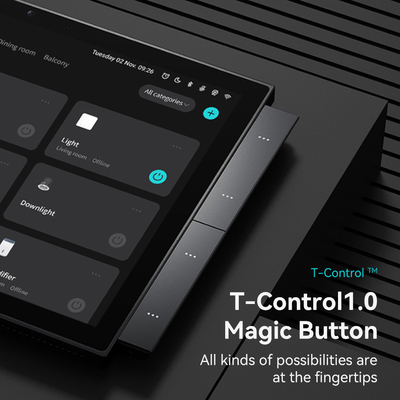 โกลมาร์เก็ต Tuya Smart Home Control Panel 10 นิ้ว หน้าจอ BLE Zigbee Gateway อาคารอินเตอร์คอม