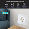EU Standard 16A ซ็อกเก็ตปลั๊กอัจฉริยะ 2.4GHz Wifi Wall Outlet Google Alexa App