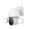 Smart Security Floodlight Camera 1080p 2 Way Audio Motion Detection Night Vision Camera