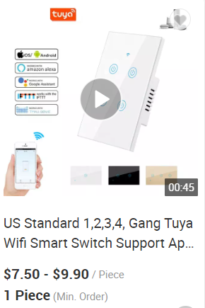 Glomarket Smart Home 8 Gang Wall Switch US Standard Tuya Voice APP การควบคุมทางไกลแบบไร้สาย 13